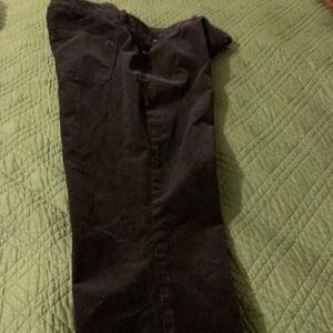Size 14 Black Long Corduroy Pants Designer Talbot